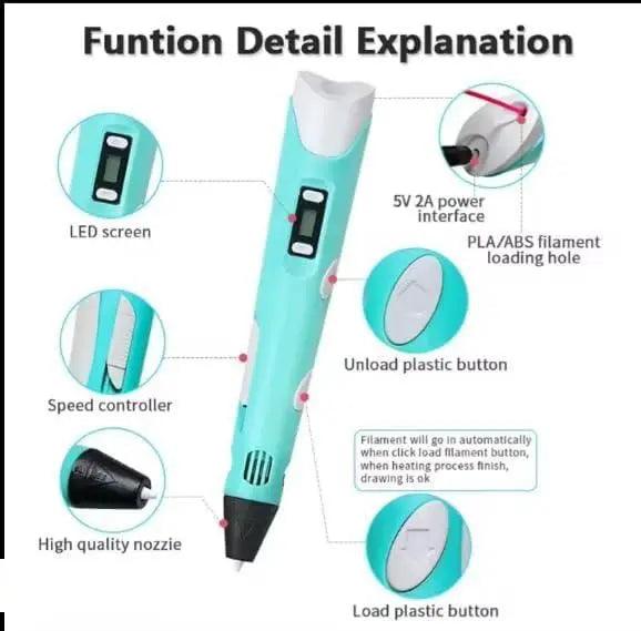 3D Printer Pen for Kids (Random Color) - KYVO