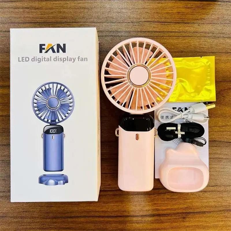 Portable Handheld Fan, Battery Operated Fan with LED Display - KYVO